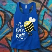 Cute Bee's Knees Bumblebee Valentine's Day Love Heart Funny Gift Women's Tank Top thumb 3