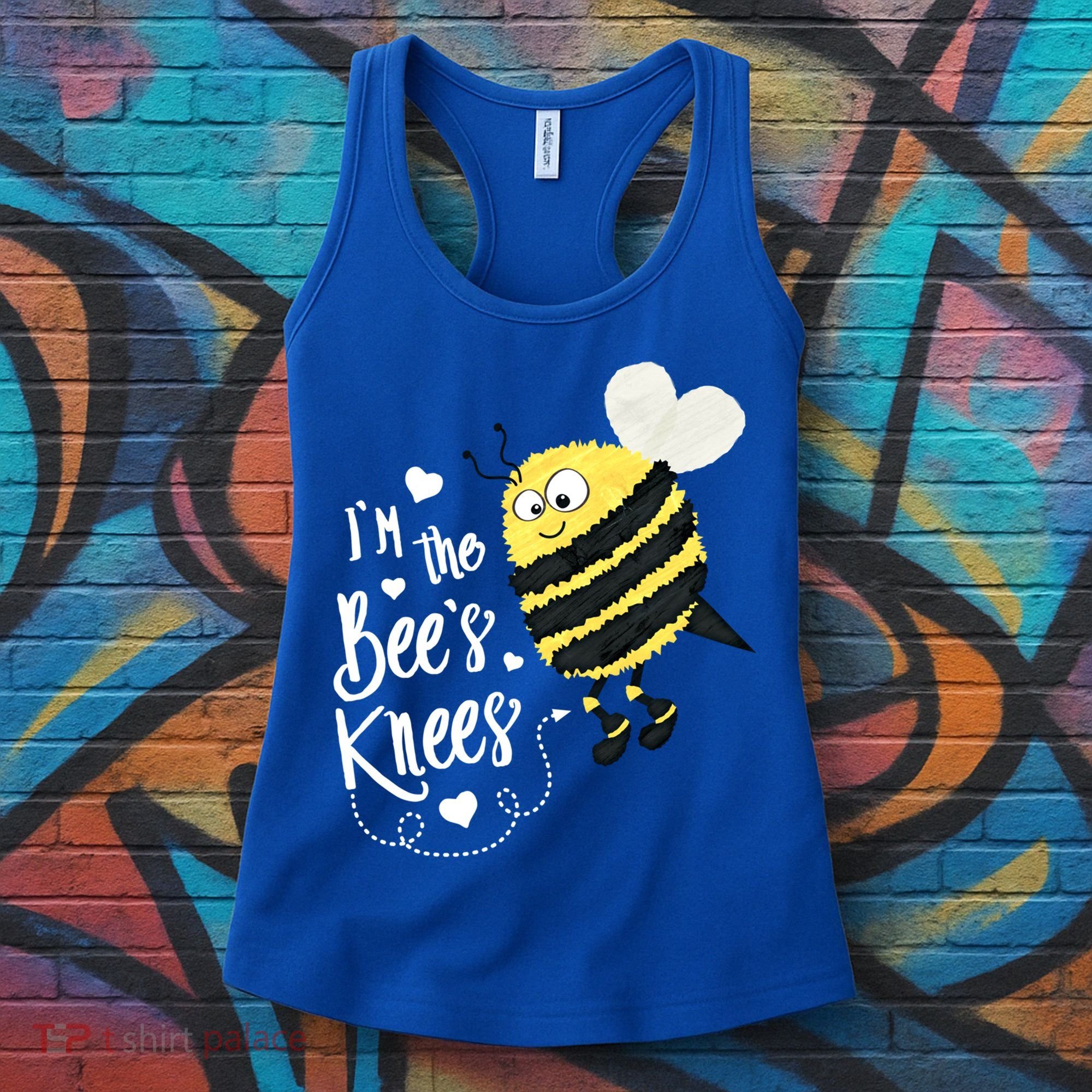 Cute Bee's Knees Bumblebee Valentine's Day Love Heart Funny Gift Women's Tank Top