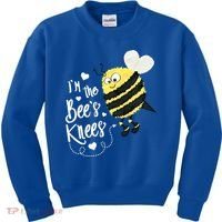 Cute Bee's Knees Bumblebee Valentine's Day Love Heart Funny Gift Kids Sweatshirt thumb 0