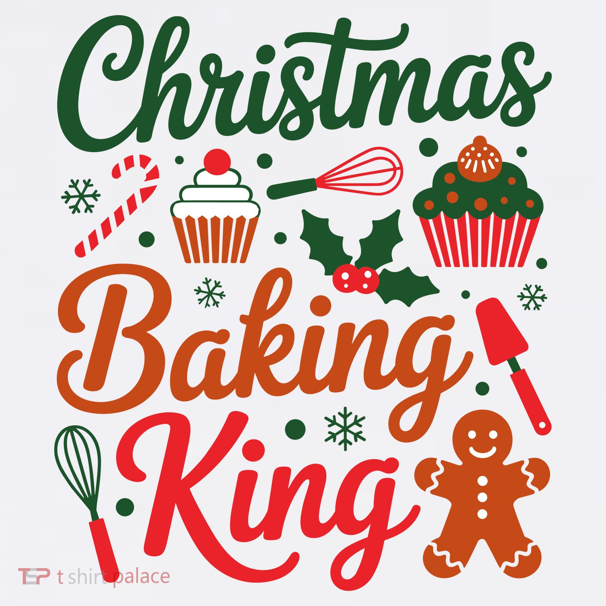 Christmas Baking King Button
