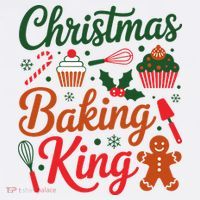 Christmas Baking King Bucket Hat thumb 4