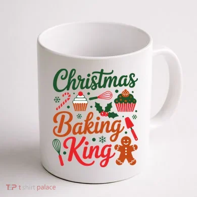 Christmas Baking King Coffee Mug back