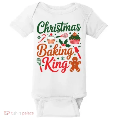Christmas Baking King Baby Bodysuit