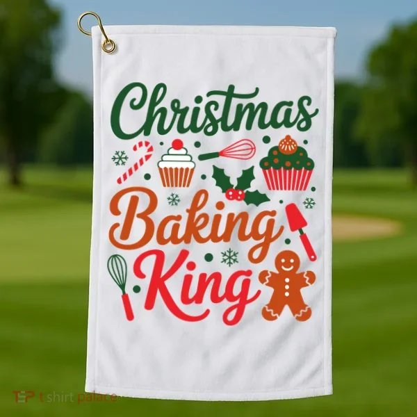 Christmas Baking King Golf Towel