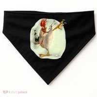 Chicken Beer Karate Kick Cool Chicken Funny Chicken Farmer USA-Made Doggie Bandana thumb 0