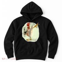 Chicken Beer Karate Kick Cool Chicken Funny Chicken Farmer Hoodie thumb 0