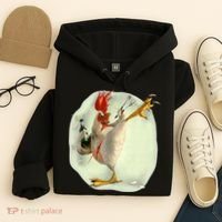 Chicken Beer Karate Kick Cool Chicken Funny Chicken Farmer Hoodie thumb 4