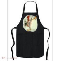 Chicken Beer Karate Kick Cool Chicken Funny Chicken Farmer Apron thumb 0