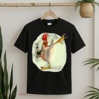 Chicken Beer Karate Kick Cool Chicken Funny Chicken Farmer T-Shirt thumb 2