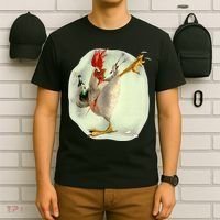 Chicken Beer Karate Kick Cool Chicken Funny Chicken Farmer T-Shirt thumb 6