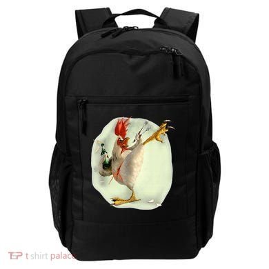 Chicken Beer Karate Kick Cool Chicken Funny Chicken Farmer Backpack