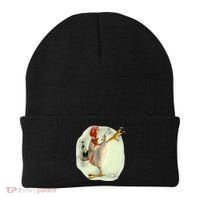 Chicken Beer Karate Kick Cool Chicken Funny Chicken Farmer Beanie thumb 0