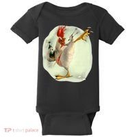 Chicken Beer Karate Kick Cool Chicken Funny Chicken Farmer Baby Bodysuit thumb 0