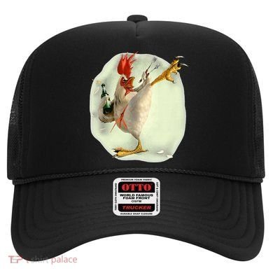 Chicken Beer Karate Kick Cool Chicken Funny Chicken Farmer Hat