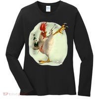 Chicken Beer Karate Kick Cool Chicken Funny Chicken Farmer Women's Long Sleeve Shirt thumb 0
