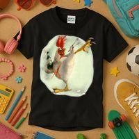 Chicken Beer Karate Kick Cool Chicken Funny Chicken Farmer Kids T-Shirt thumb 3