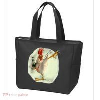Chicken Beer Karate Kick Cool Chicken Funny Chicken Farmer Tote Bag thumb 3