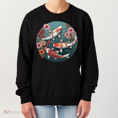 Cherry Blossom Koi Fish Japanese Women's Sweatshirt