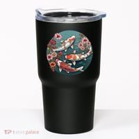 Cherry Blossom Koi Fish Japanese Tumbler thumb 0