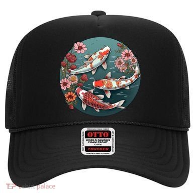 Cherry Blossom Koi Fish Japanese Hat