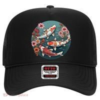 Cherry Blossom Koi Fish Japanese Hat thumb 0