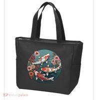 Cherry Blossom Koi Fish Japanese Tote Bag thumb 3