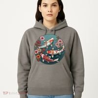 Cherry Blossom Koi Fish Japanese Hoodie thumb 5