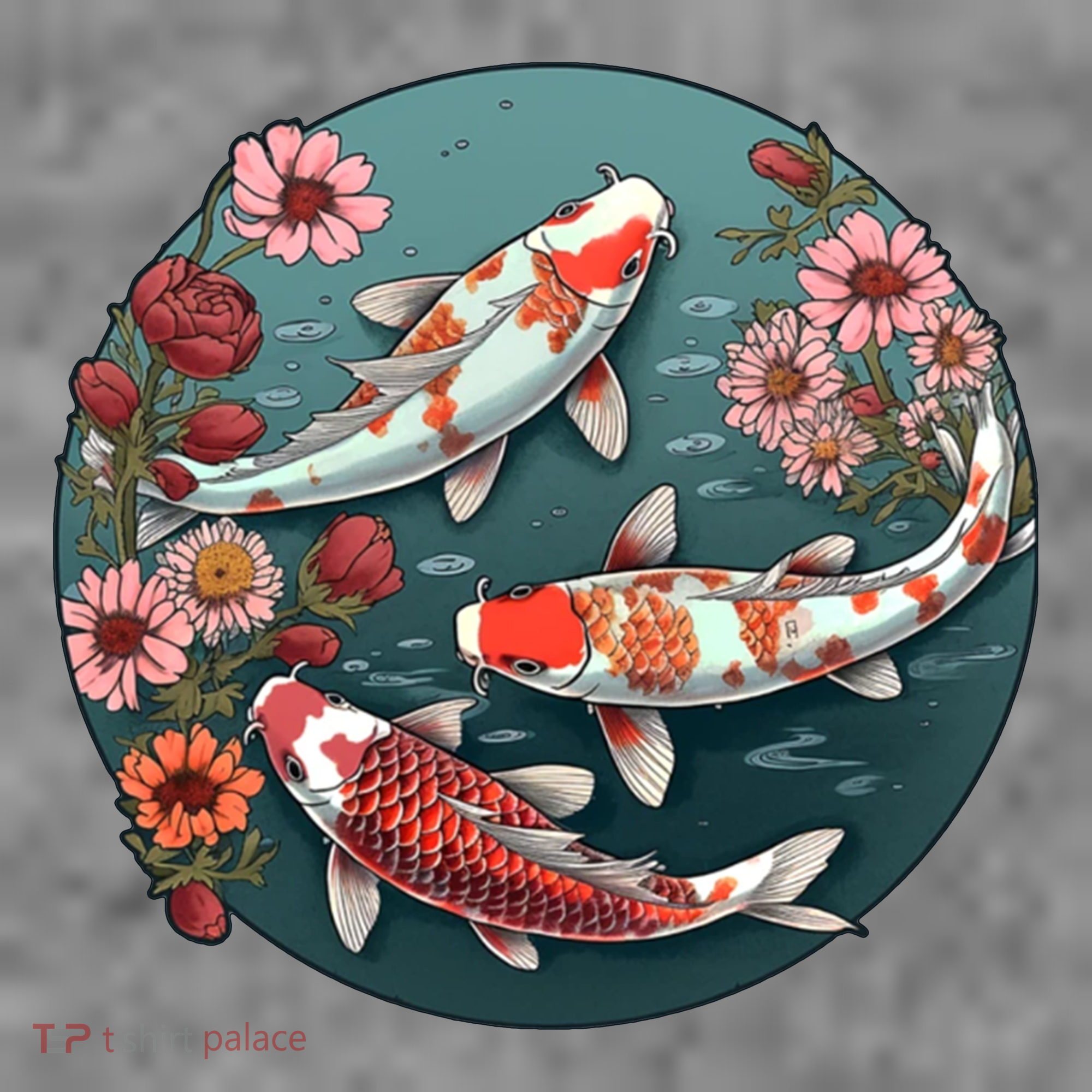 Cherry Blossom Koi Fish Japanese Sweatshirt