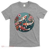 Cherry Blossom Koi Fish Japanese T-Shirt thumb 0