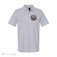 Cherry Blossom Koi Fish Japanese Polo thumb 0