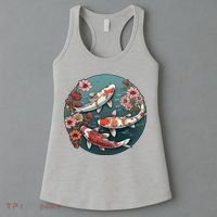 Cherry Blossom Koi Fish Japanese Women's Tank Top thumb 3