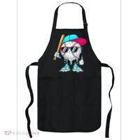 Cool Baseball Life Style Ice Cream Melting Drip Graphic Apron thumb 0