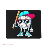 Cool Baseball Life Style Ice Cream Melting Drip Graphic Mousepad thumb 0