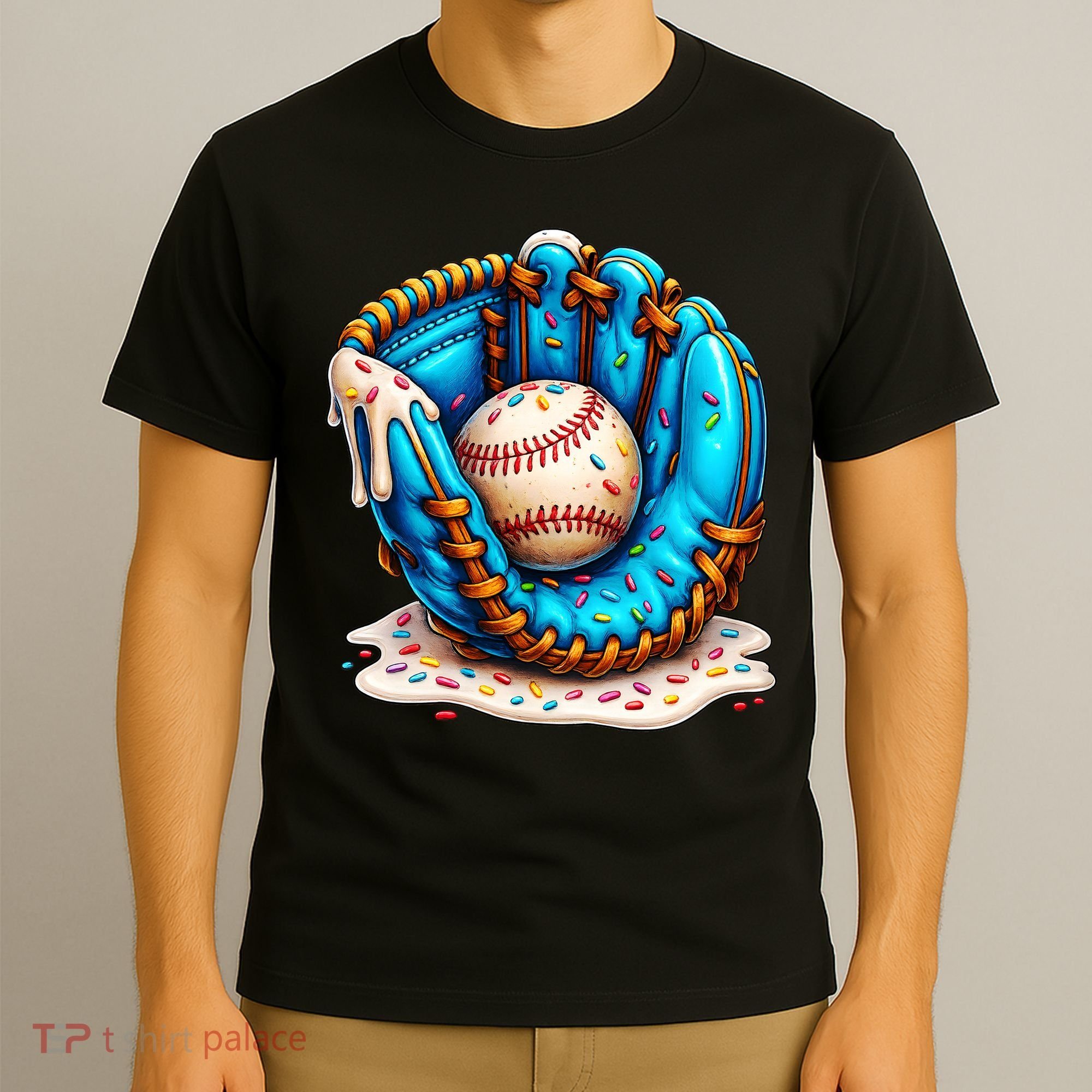 Cool Baseball Lifestyle Drip Ice Cream T-Shirt