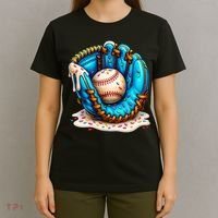 Cool Baseball Lifestyle Drip Ice Cream T-Shirt thumb 4