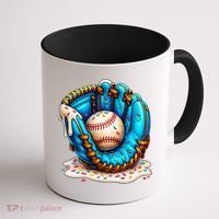 Cool Baseball Lifestyle Drip Ice Cream Coffee Mug thumb 1