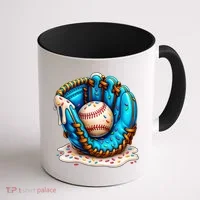 Cool Baseball Lifestyle Drip Ice Cream Coffee Mug thumb 1
