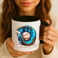 Cool Baseball Lifestyle Drip Ice Cream Coffee Mug thumb 3