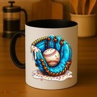 Cool Baseball Lifestyle Drip Ice Cream Coffee Mug thumb 4
