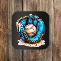 Cool Baseball Lifestyle Drip Ice Cream Coaster thumb 0