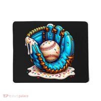 Cool Baseball Lifestyle Drip Ice Cream Mousepad thumb 0