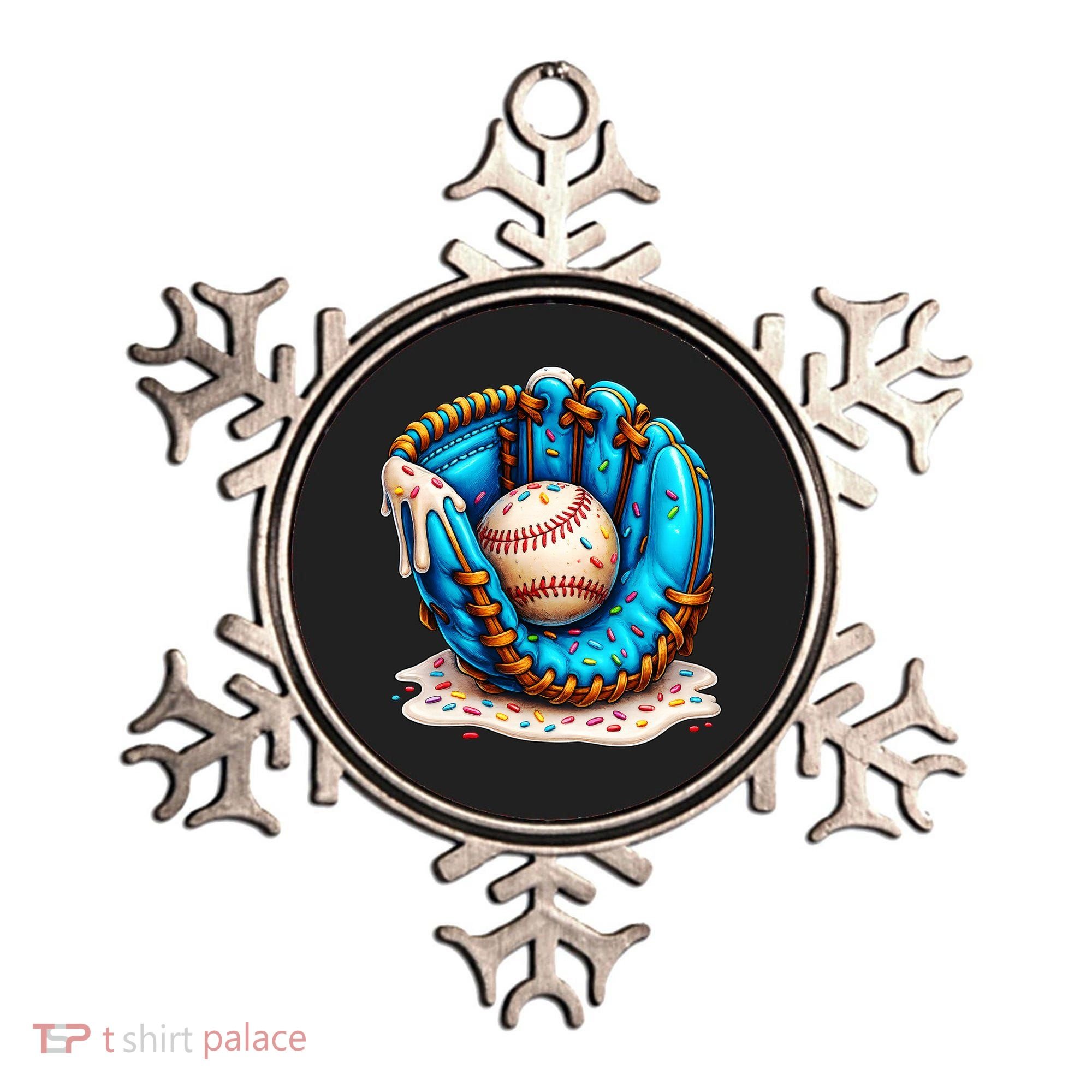Cool Baseball Lifestyle Drip Ice Cream Ornament