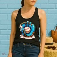 Cool Baseball Lifestyle Drip Ice Cream Women's Tank Top thumb 2