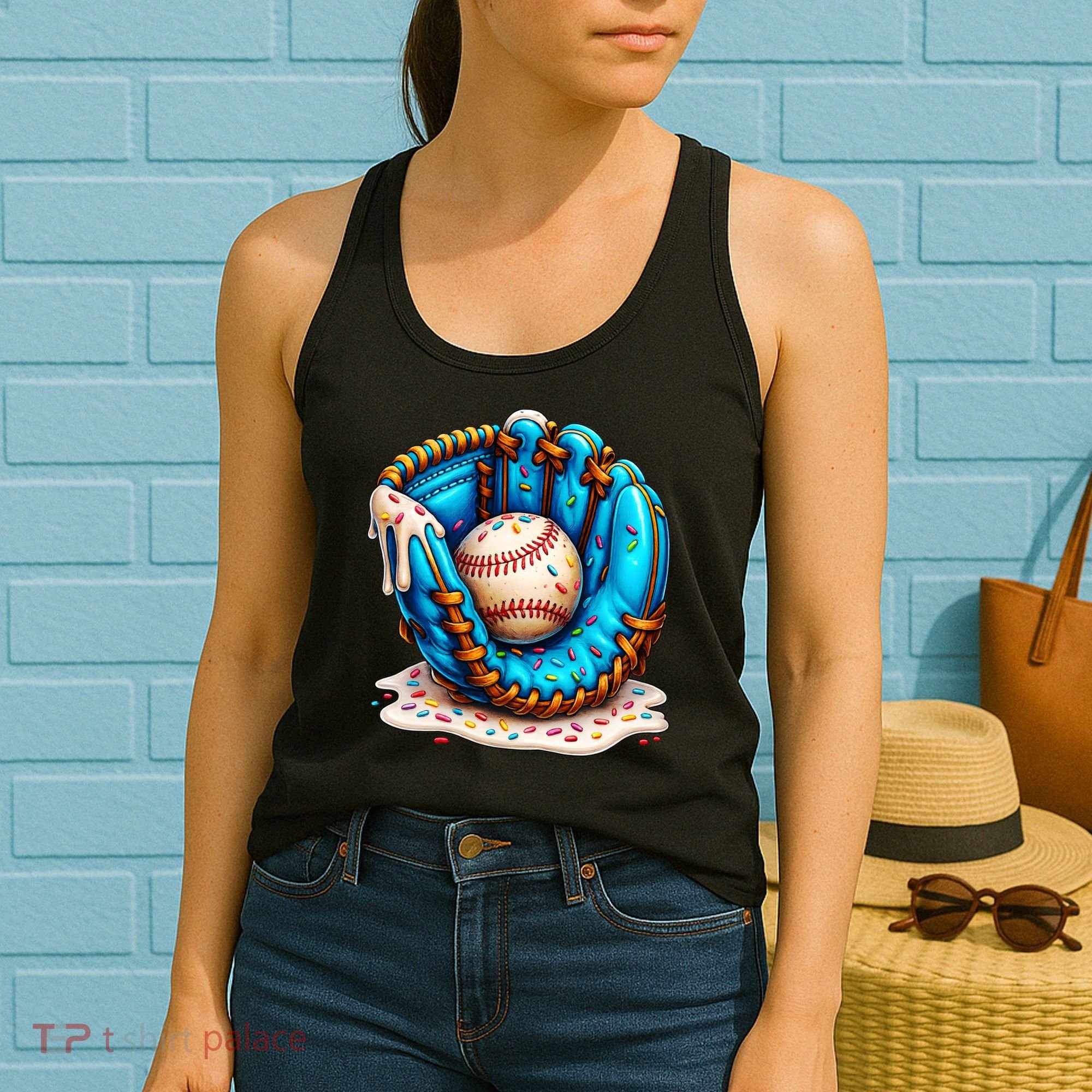 Cool Baseball Lifestyle Drip Ice Cream Women's Tank Top