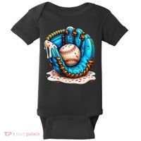 Cool Baseball Lifestyle Drip Ice Cream Baby Bodysuit thumb 0