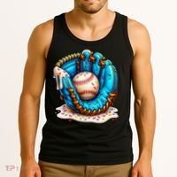 Cool Baseball Lifestyle Drip Ice Cream Tank Top thumb 3