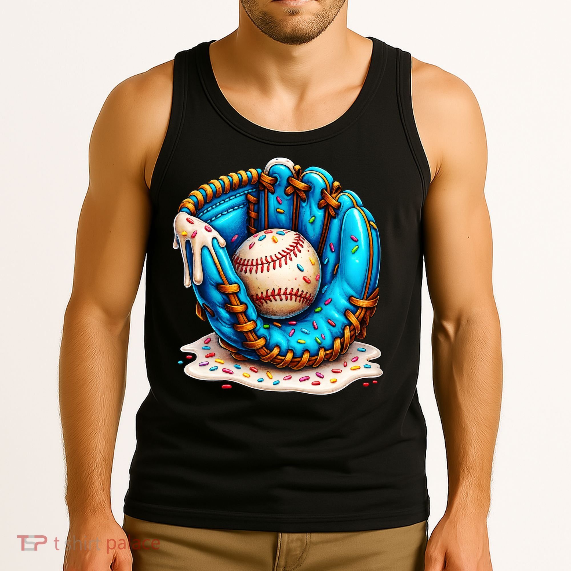 Cool Baseball Lifestyle Drip Ice Cream Tank Top