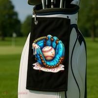 Cool Baseball Lifestyle Drip Ice Cream Golf Towel thumb 2