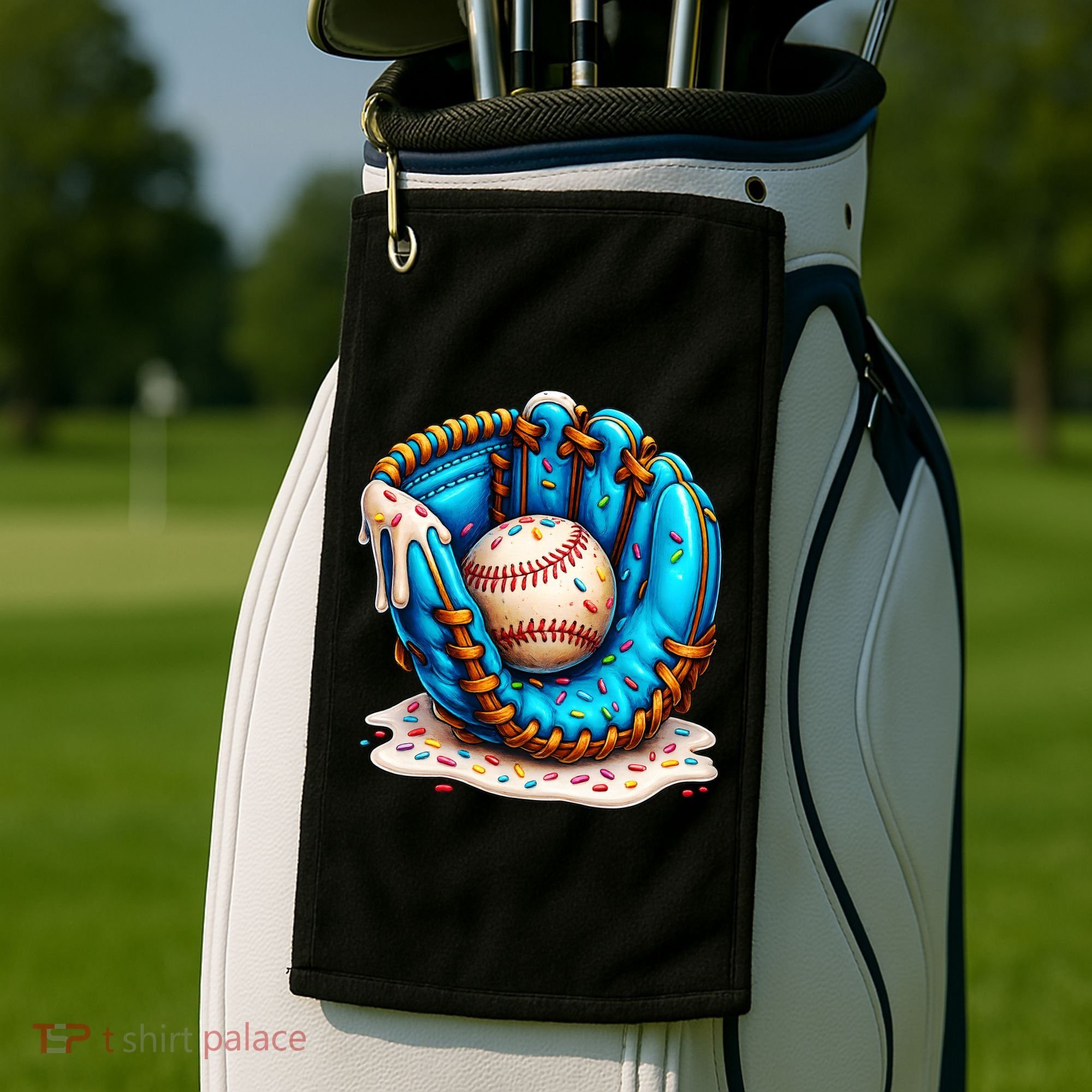 Cool Baseball Lifestyle Drip Ice Cream Golf Towel