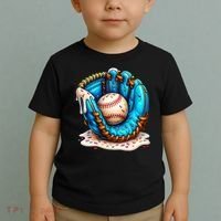 Cool Baseball Lifestyle Drip Ice Cream Toddler T-Shirt thumb 2